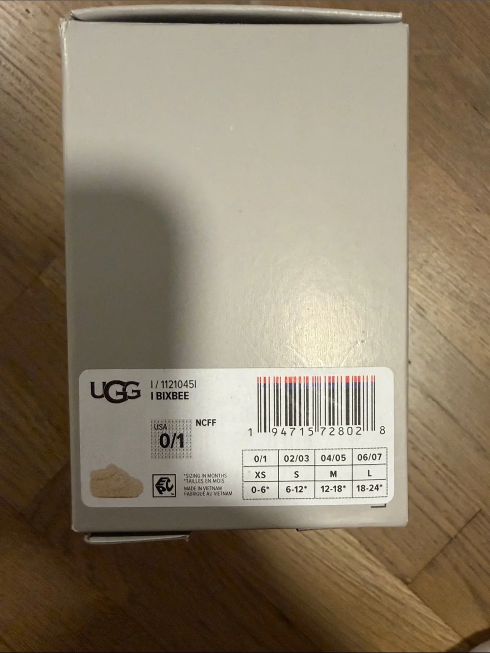 UGG Cream Plush Baby Booties with Shearling Texture